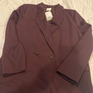 Eggplant colored blazer